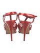 Yves Saint Laurent Leather T-Strap Sandals