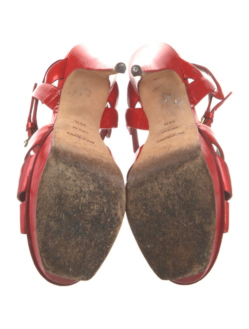 Yves Saint Laurent Leather T-Strap Sandals