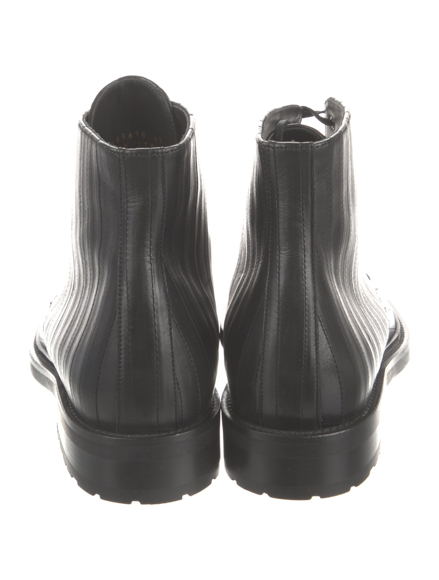 Yves Saint Laurent Leather Combat Boots