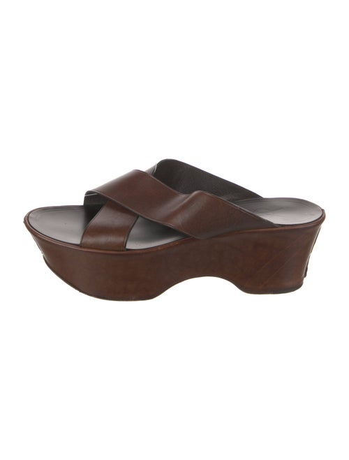 Yves Saint Laurent Leather Slides