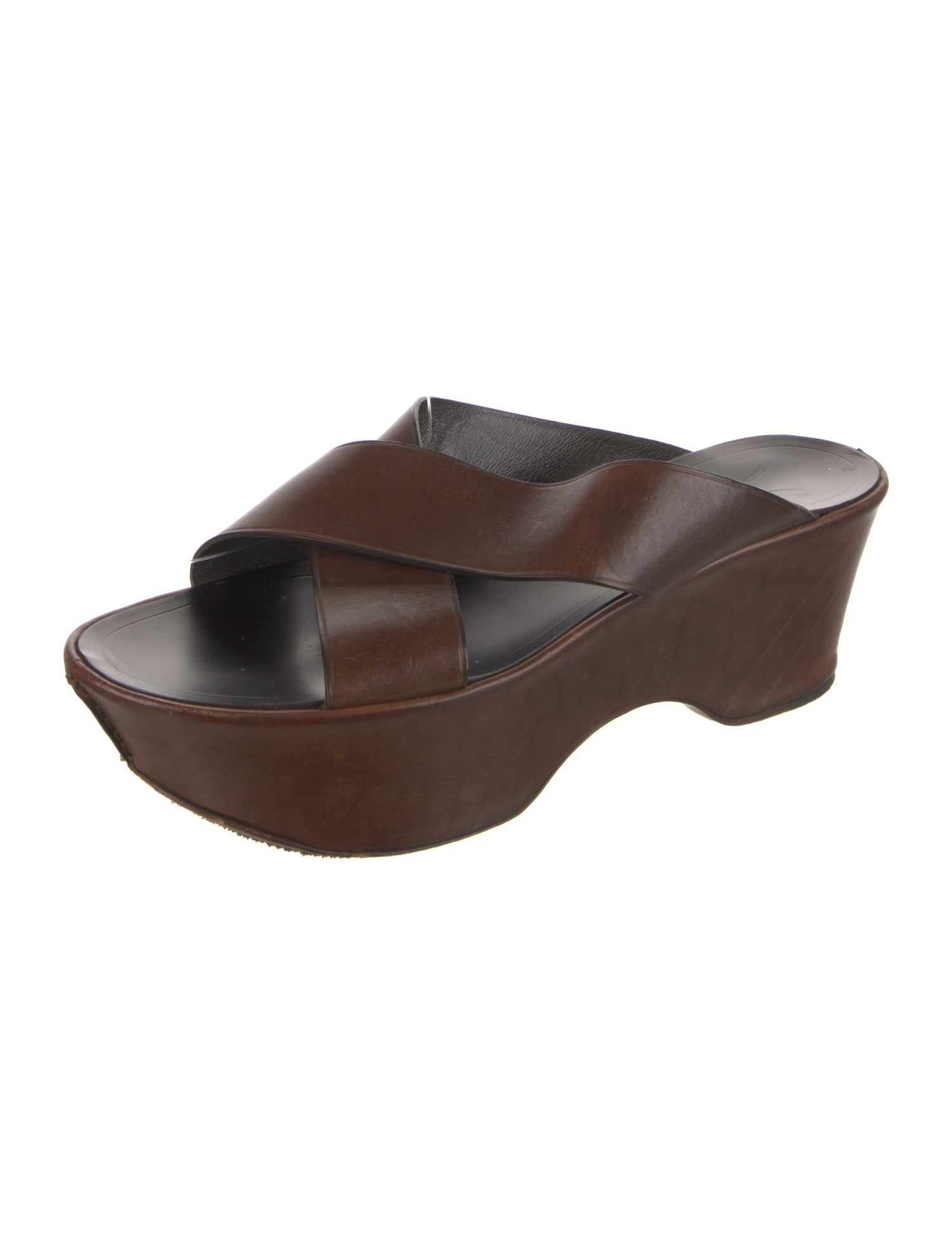 Yves Saint Laurent Leather Slides