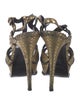 Yves Saint Laurent Leather T-Strap Sandals