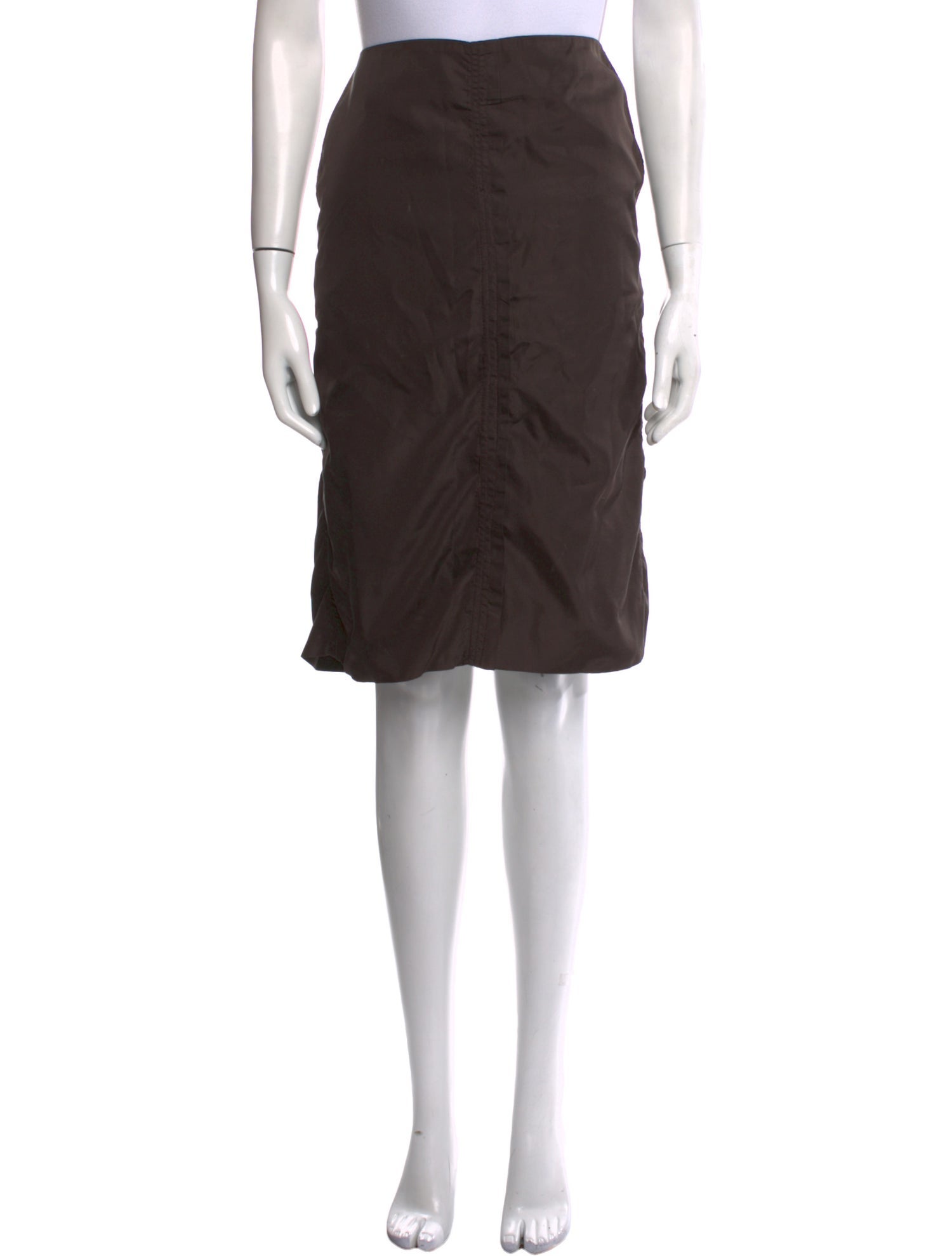 Yves Saint Laurent Silk Knee-Length Skirt
