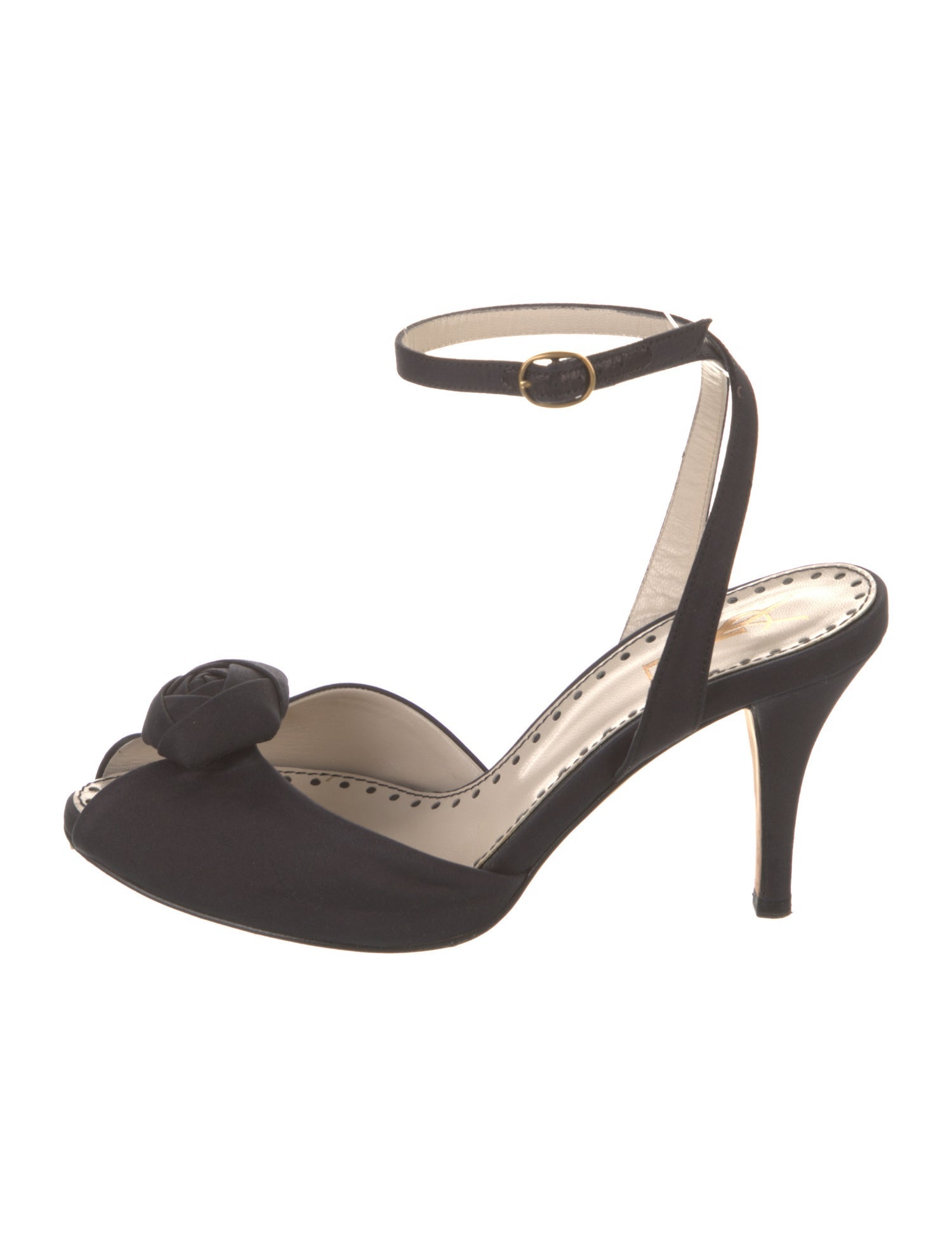 Yves Saint Laurent Rive Gauche Leather Sandals