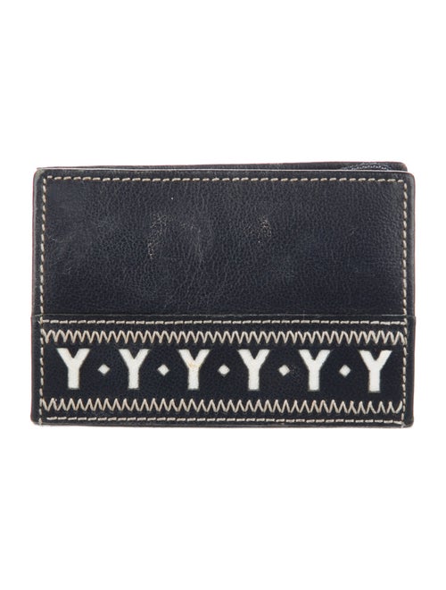 Yves Saint Laurent Leather Printed Card Holder