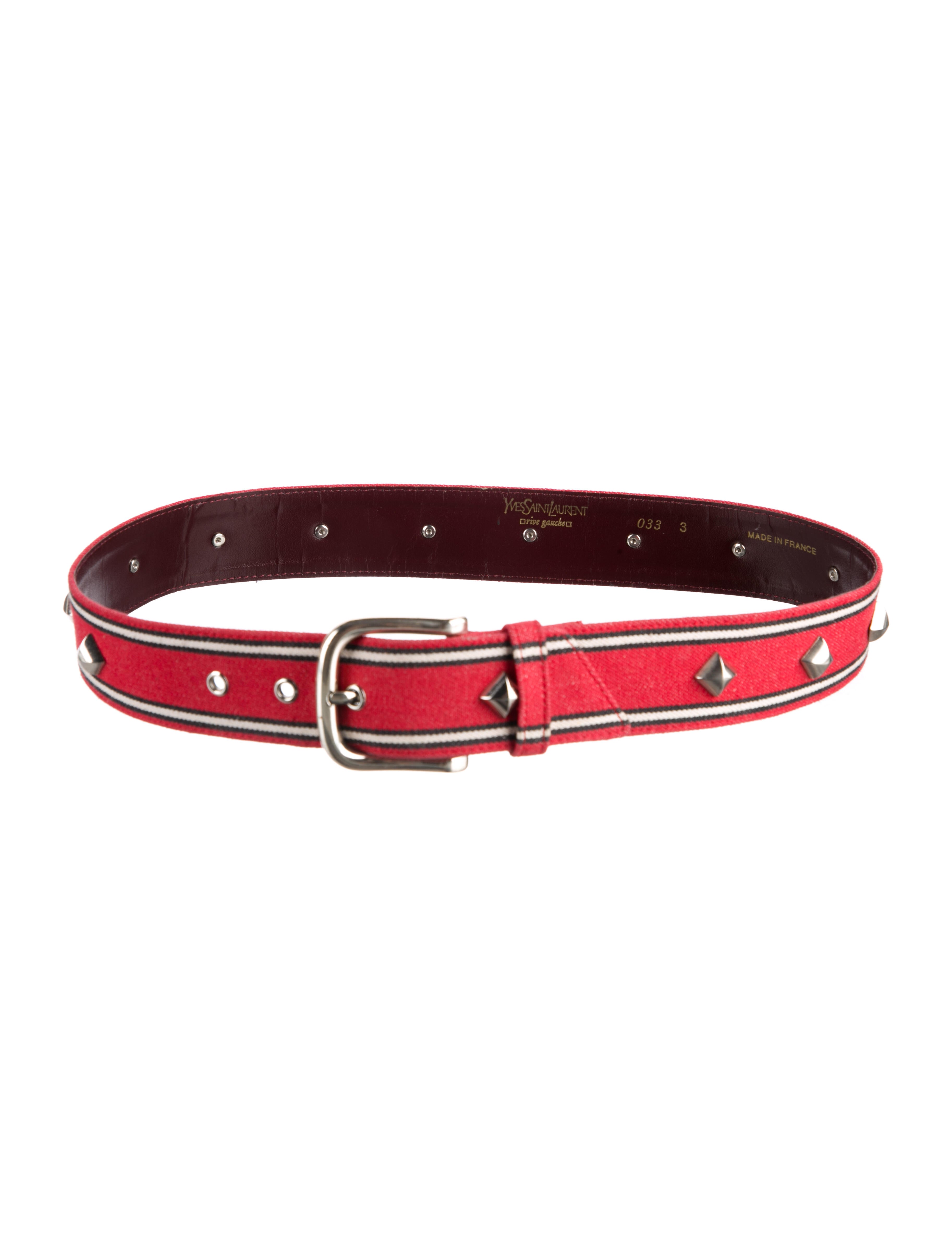 Yves Saint Laurent Rive Gauche Vintage Canvas Waist Belt