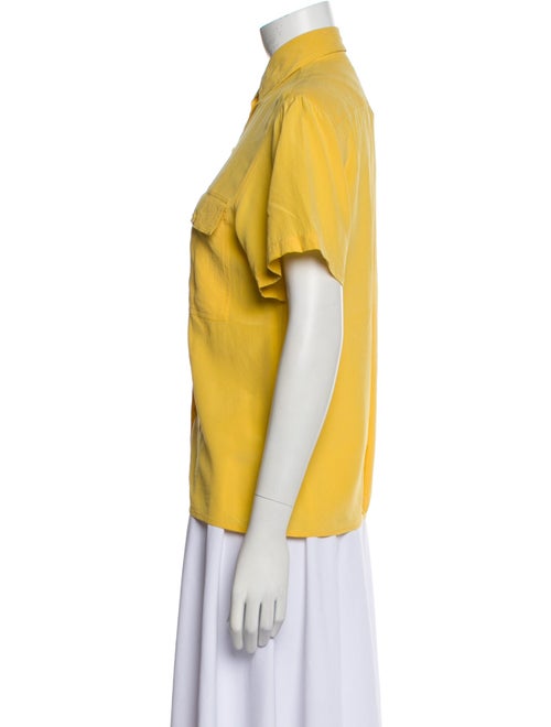 Yves Saint Laurent Short Sleeve Button-Up Top