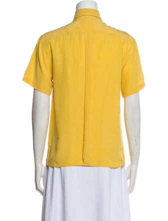 Yves Saint Laurent Short Sleeve Button-Up Top