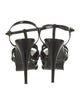 Yves Saint Laurent Rive Gauche Patent Leather T-Strap Sandals