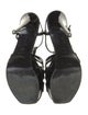 Yves Saint Laurent Rive Gauche Patent Leather T-Strap Sandals