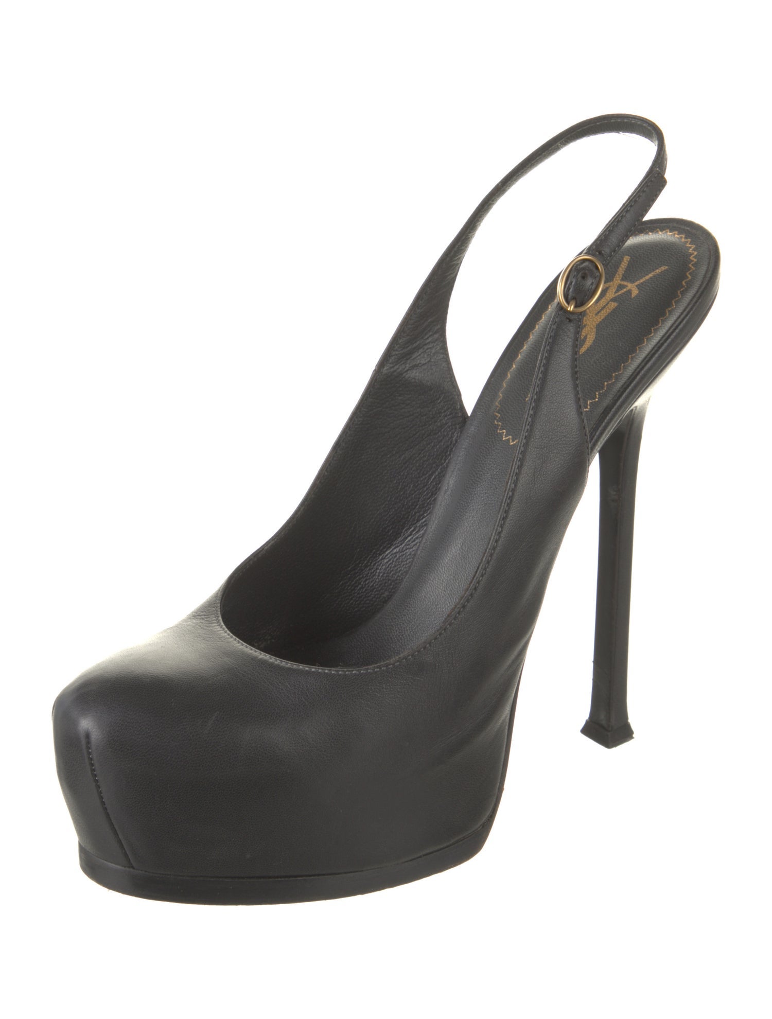 Yves Saint Laurent Leather Slingback Pumps