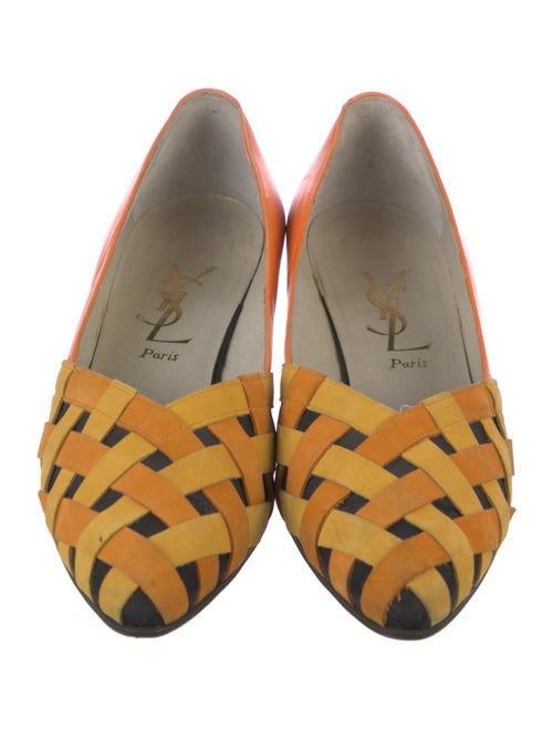 Yves Saint Laurent Leather Printed Pumps