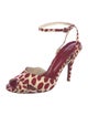 Yves Saint Laurent Animal Print Sandals