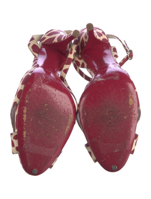 Yves Saint Laurent Animal Print Sandals