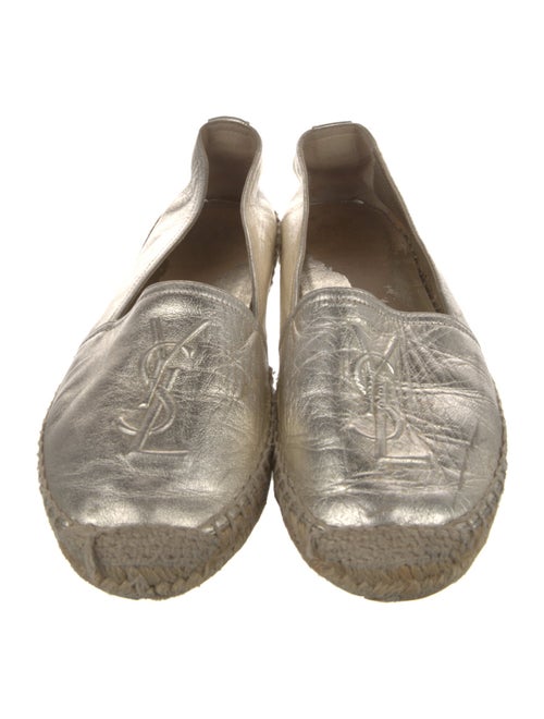 Yves Saint Laurent Leather Animal Print Espadrilles