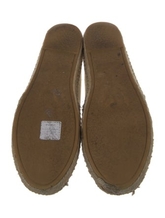 Yves Saint Laurent Leather Animal Print Espadrilles