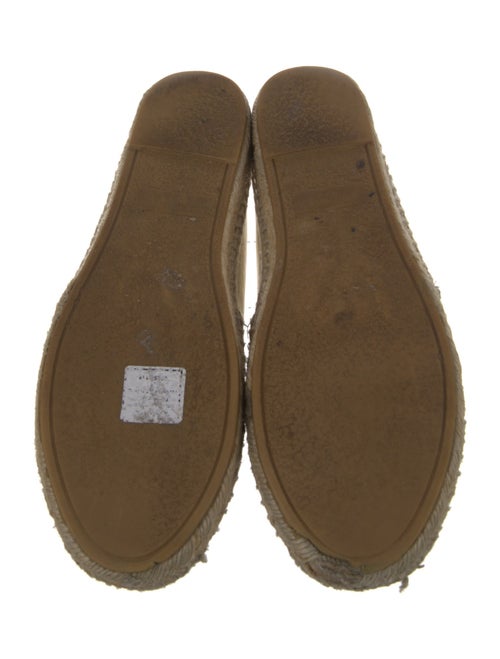 Yves Saint Laurent Leather Animal Print Espadrilles