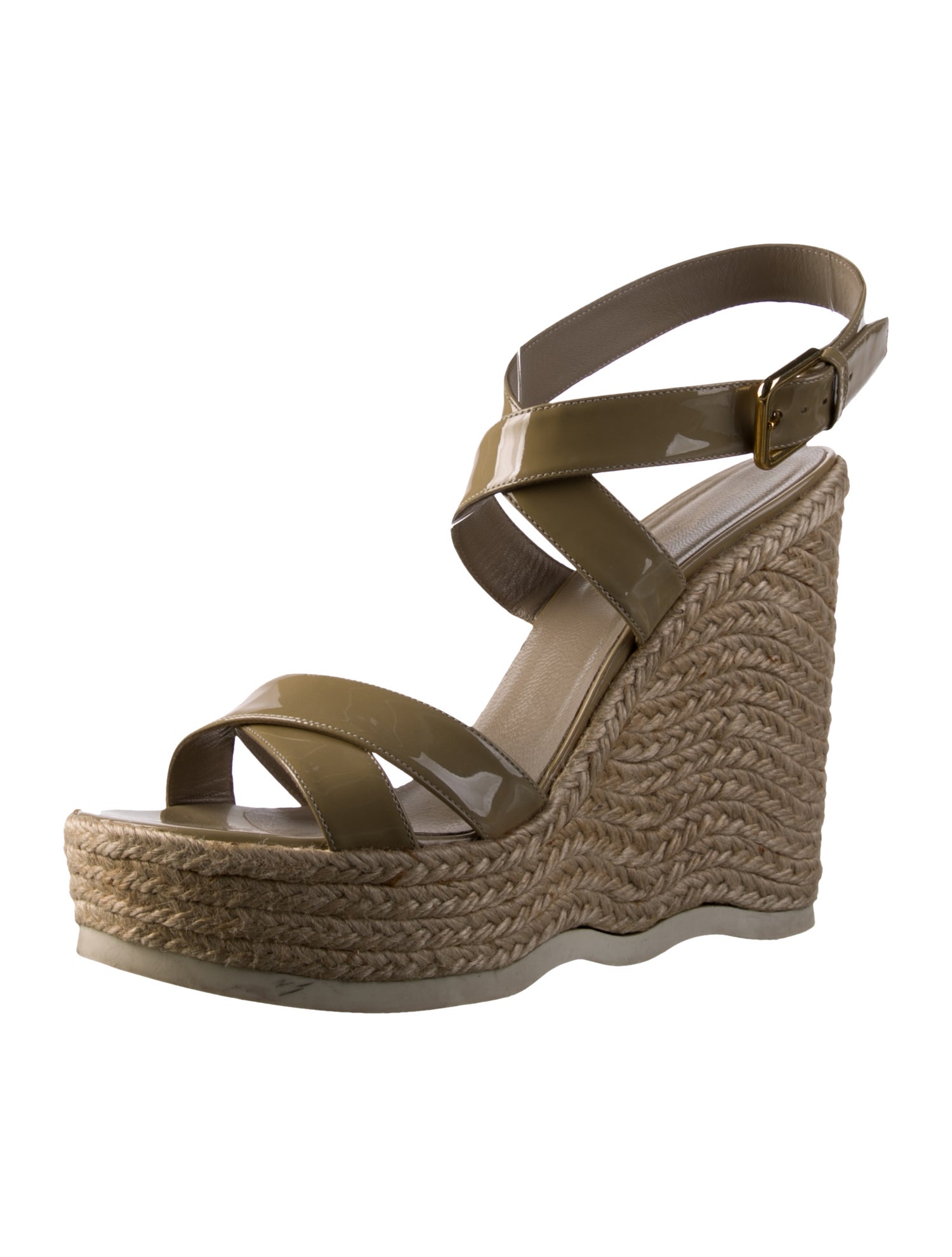 Yves Saint Laurent Patent Leather Espadrilles