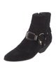 Yves Saint Laurent Suede Moto Boots