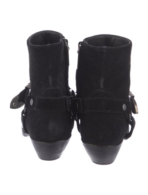 Yves Saint Laurent Suede Moto Boots