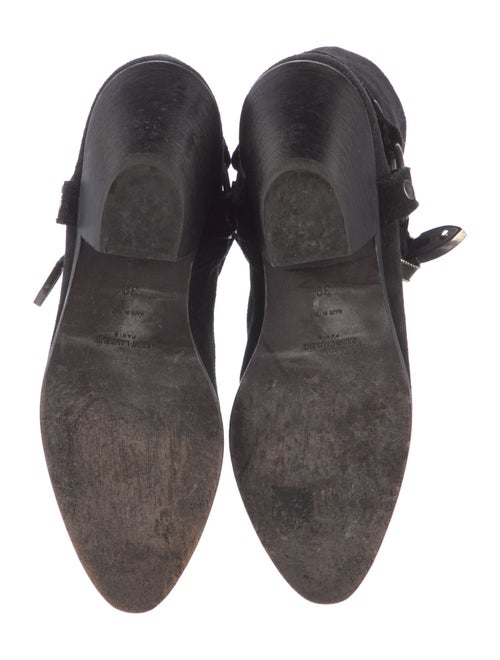 Yves Saint Laurent Suede Moto Boots