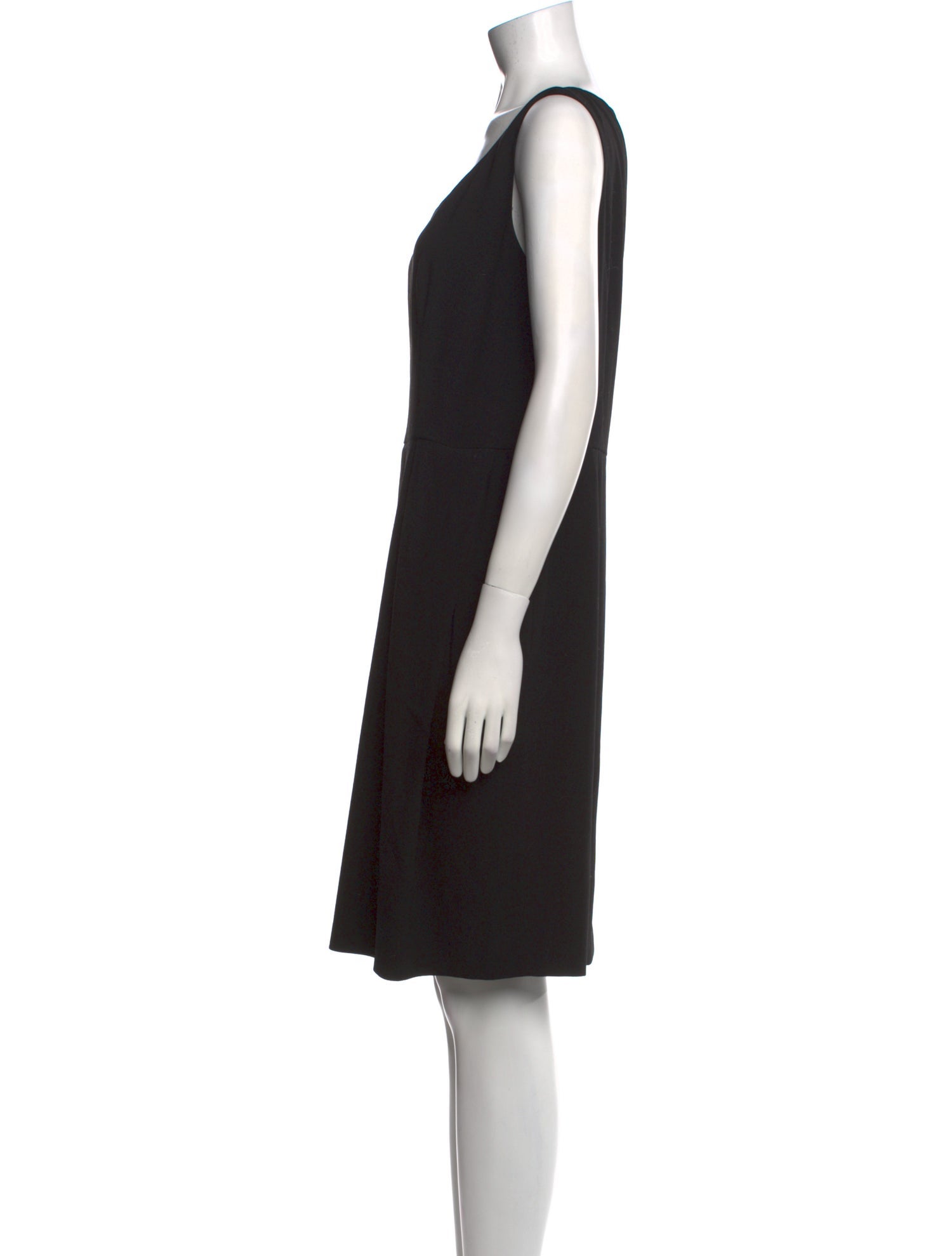 Yves Saint Laurent Virgin Wool Knee-Length Dress