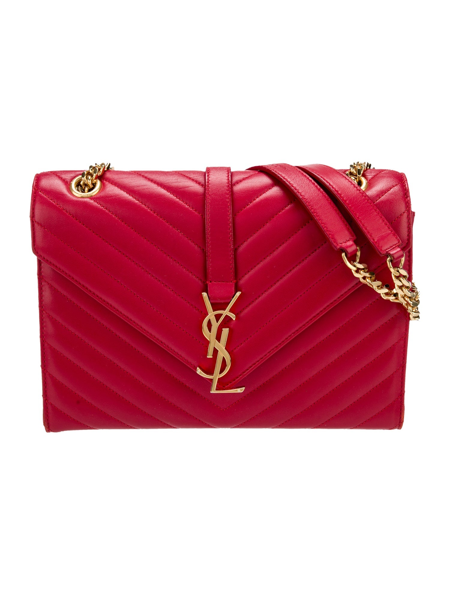 Saint Laurent Chevron Envelope Large