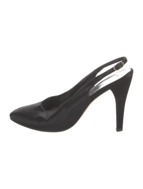 Yves Saint Laurent Satin Slingback Pumps