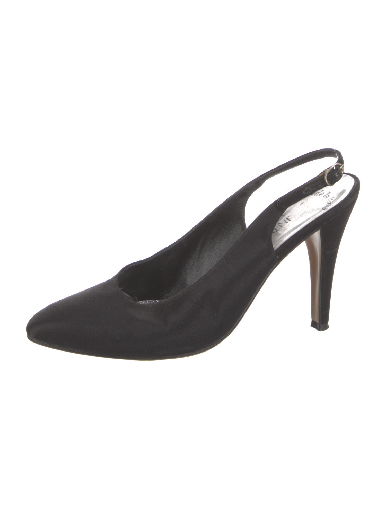 Yves Saint Laurent Satin Slingback Pumps
