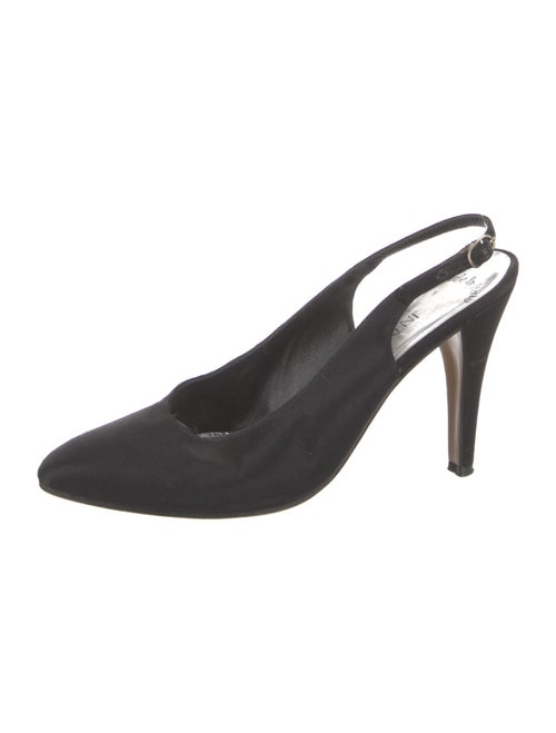 Yves Saint Laurent Satin Slingback Pumps