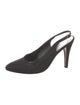 Yves Saint Laurent Satin Slingback Pumps