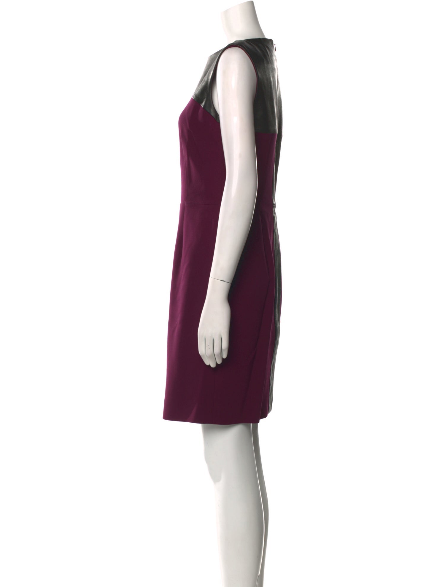 Yves Saint Laurent Leather Knee-Length Dress