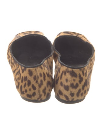 Yves Saint Laurent Ponyhair Animal Print Flats