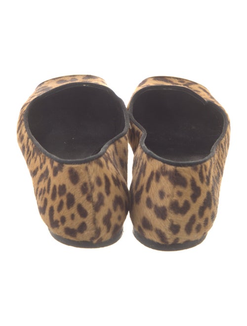 Yves Saint Laurent Ponyhair Animal Print Flats