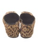 Yves Saint Laurent Ponyhair Animal Print Flats