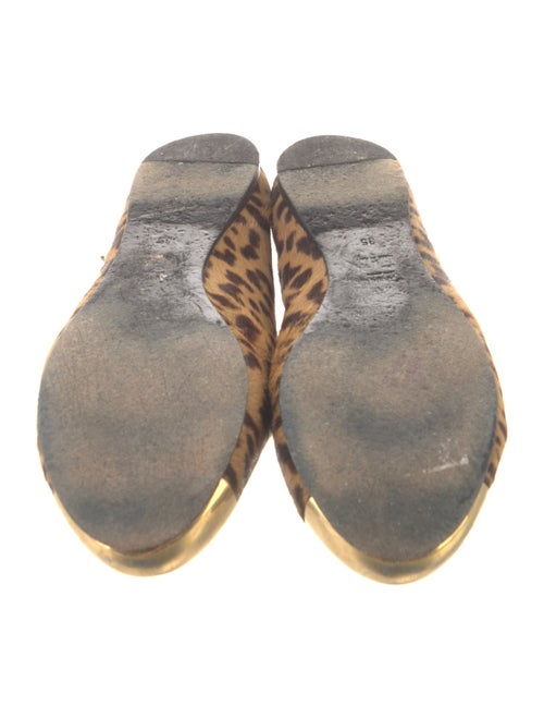 Yves Saint Laurent Ponyhair Animal Print Flats