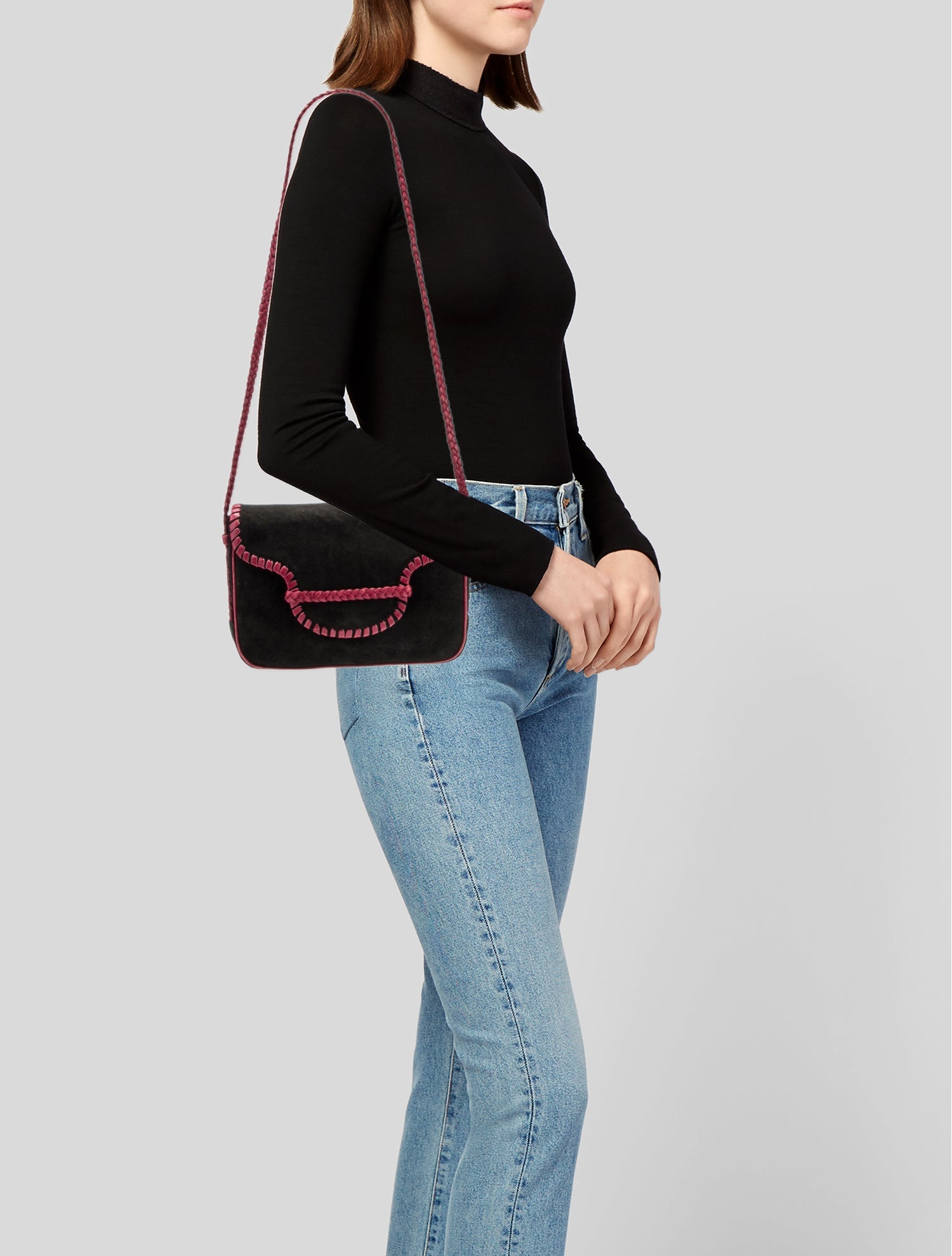 Yves Saint Laurent Suede Messenger Bag