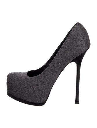 Yves Saint Laurent Rive Gauche Wool Pumps