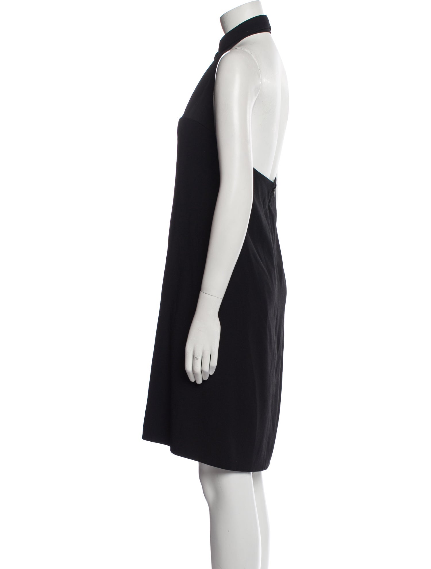 Yves Saint Laurent Halterneck Knee-Length Dress