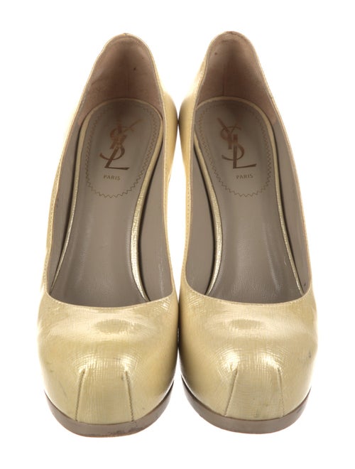 Yves Saint Laurent Rive Gauche Patent Leather Pumps