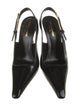 Saint Laurent Patent Leather Slingback Pumps