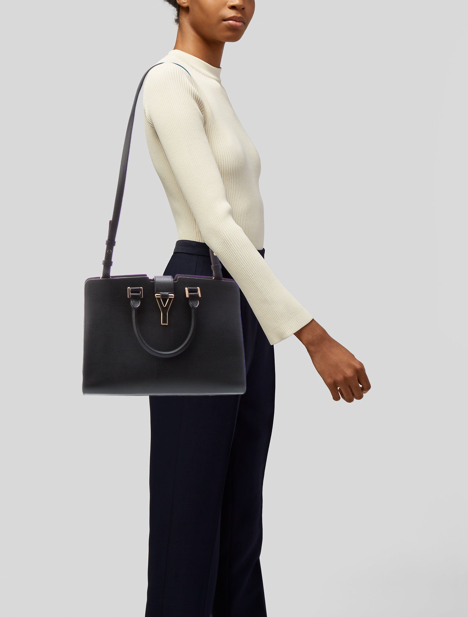 Yves Saint Laurent Leather Saint Laurent Y Cabas