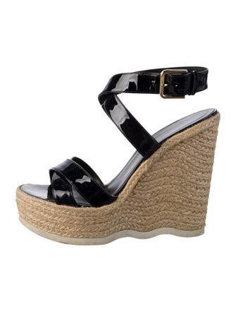 Yves Saint Laurent Patent Leather Espadrilles