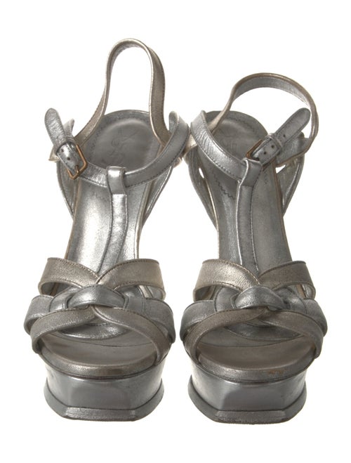 Yves Saint Laurent Leather T-Strap Sandals