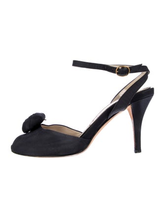 Yves Saint Laurent Satin Sandals