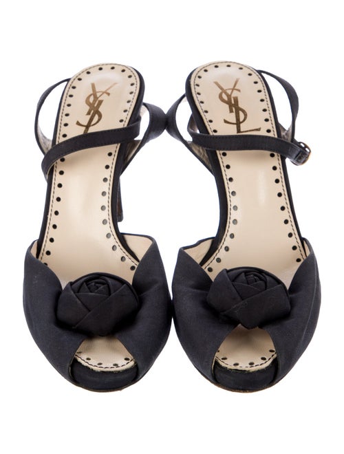 Yves Saint Laurent Satin Sandals