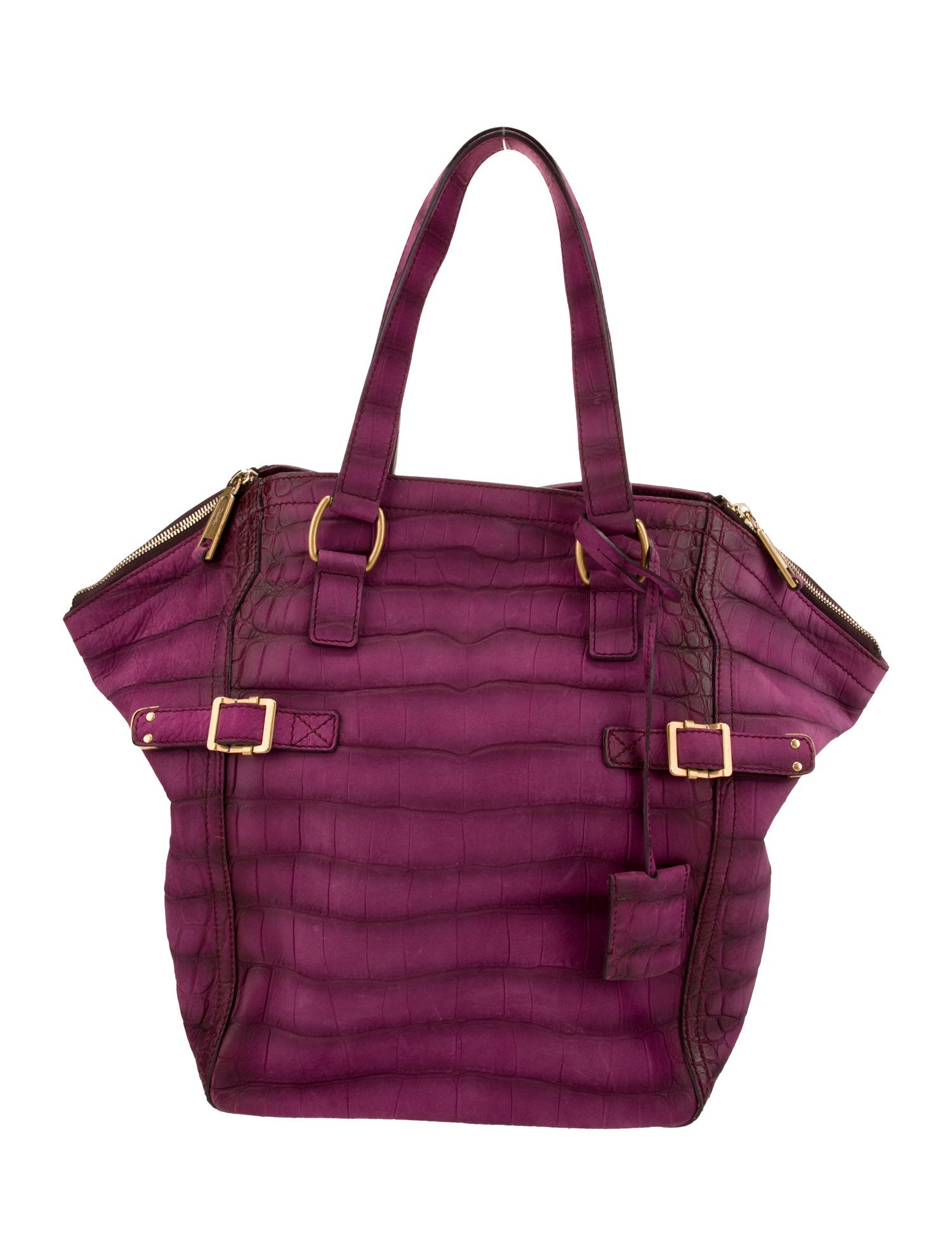 Yves Saint Laurent Embossed Leather Shoulder Bag