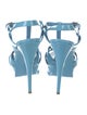 Yves Saint Laurent Patent Leather T-Strap Sandals