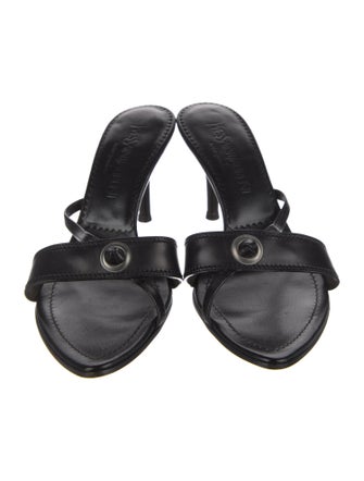 Yves Saint Laurent Leather Slides