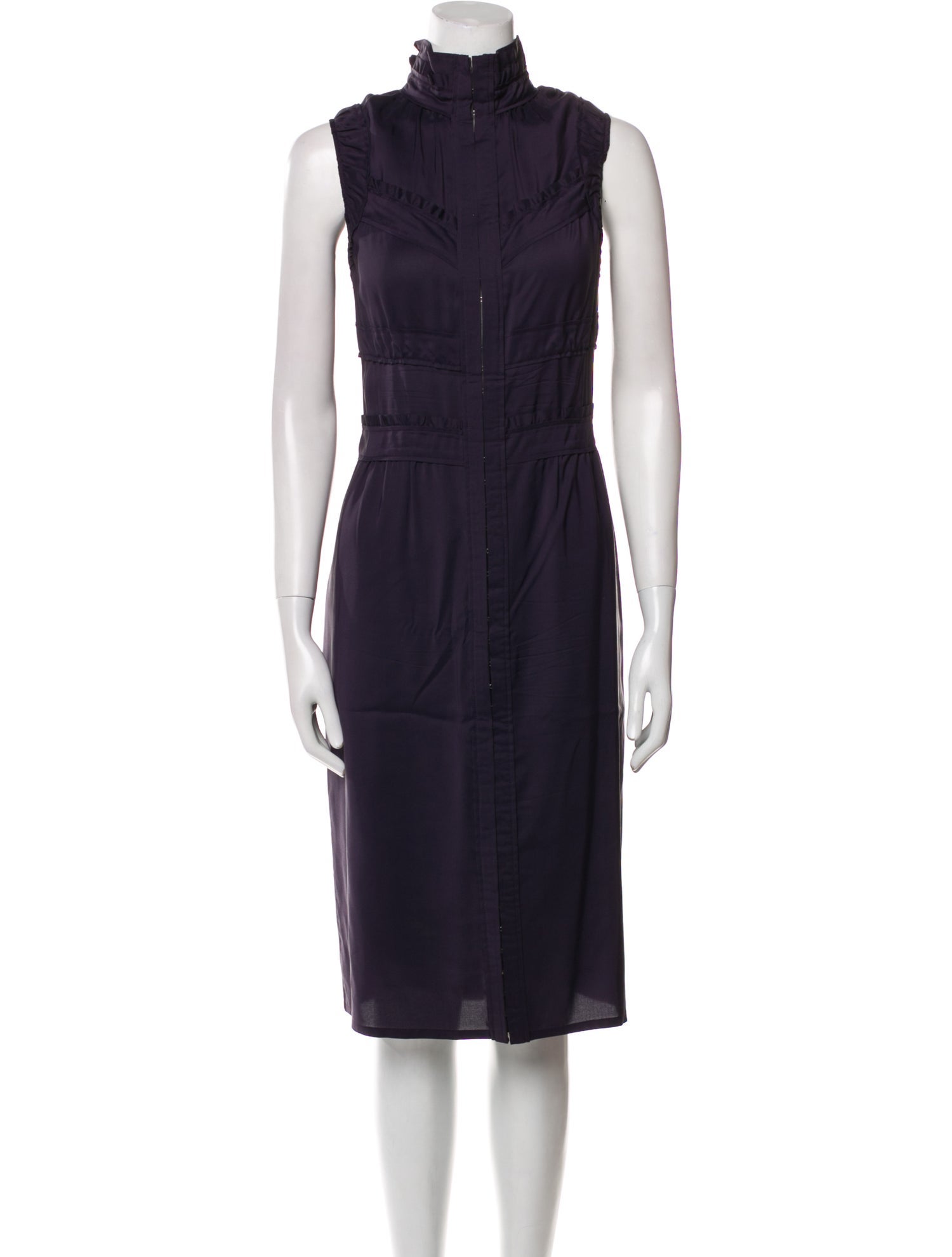 Yves Saint Laurent Rive Gauche Silk Midi Length Dress